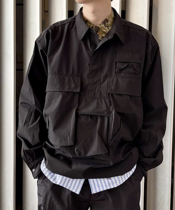 うえきんぐさんの「アクションプルオーバーシャツ」を使ったコーディネート