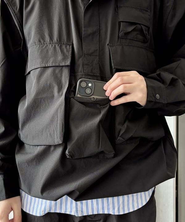 うえきんぐさんの「アクションプルオーバーシャツ」を使ったコーディネート