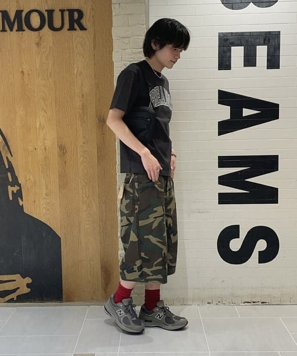 マツミヤさんの「BEAMS WOMEN｜【別注】Champion "BEAMS" LOGO T-Shirts」を使ったコーディネート
