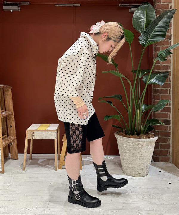 竹村 澄玲さんの「BEAMS WOMEN｜サイド レース バイカー パンツ」を使ったコーディネート