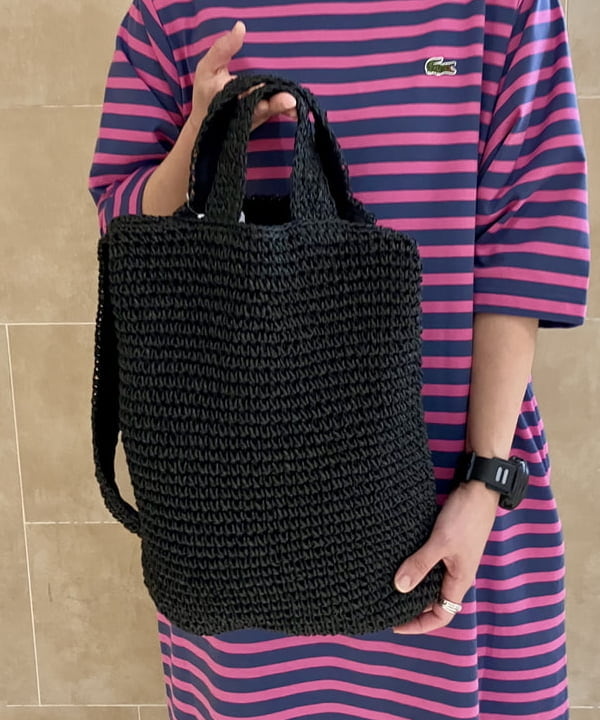 すぎやま えみさんの「【別注】LACOSTE / ボーダー ハーフスリーブ ドレス」を使ったコーディネート