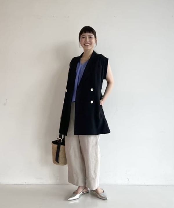 Ichika Hondaさんの「BEAMS WOMEN｜VIOLAd’ORO / アバカ バケツ トートバッグ」を使ったコーディネート