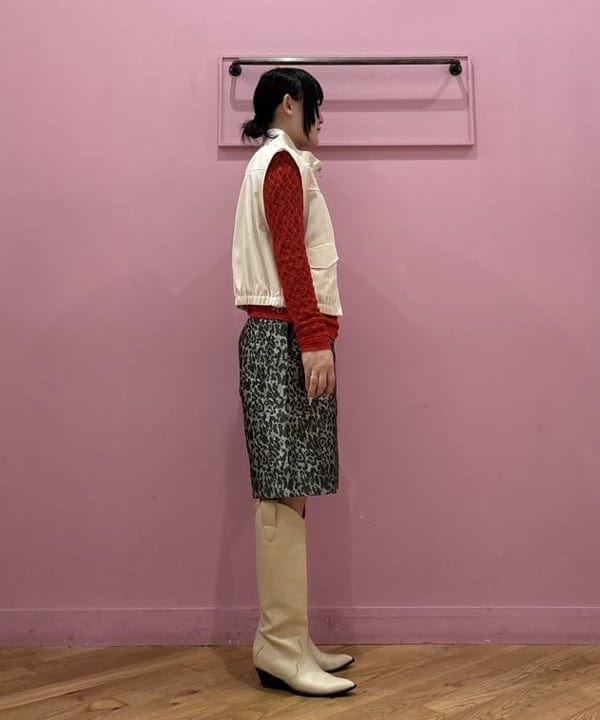 ケミオさんの「BEAMS WOMEN｜スタンドカラー ベスト」を使ったコーディネート