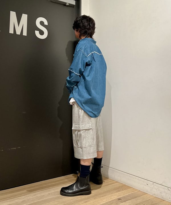 関澤 佑樹さんの「BEAMS WOMEN｜【別注】Champion / スウェット カーゴショーツ」を使ったコーディネート