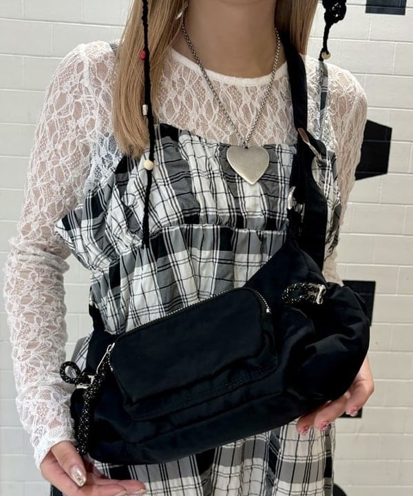 ヒカリさんの「BEAMS WOMEN｜チェック ティアード キャミ ワンピース」を使ったコーディネート