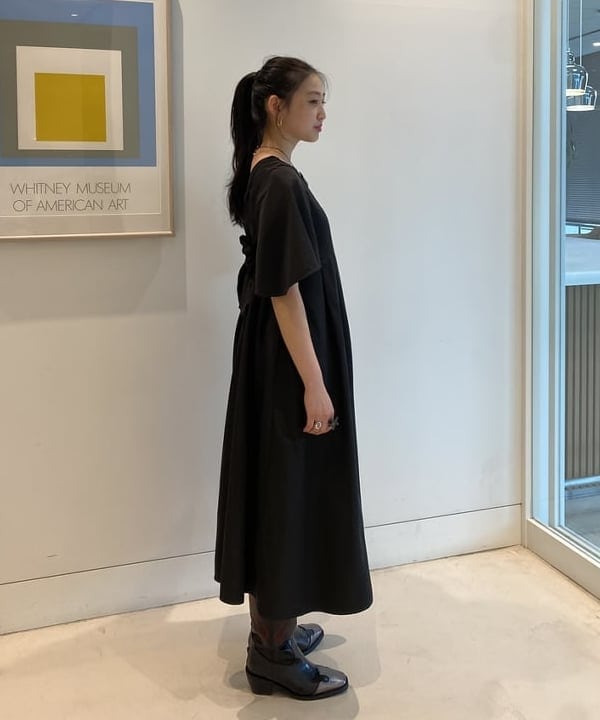 ayaさんの「BEAMS WOMEN｜RBS / フロント タック バック リボン ワンピース」を使ったコーディネート