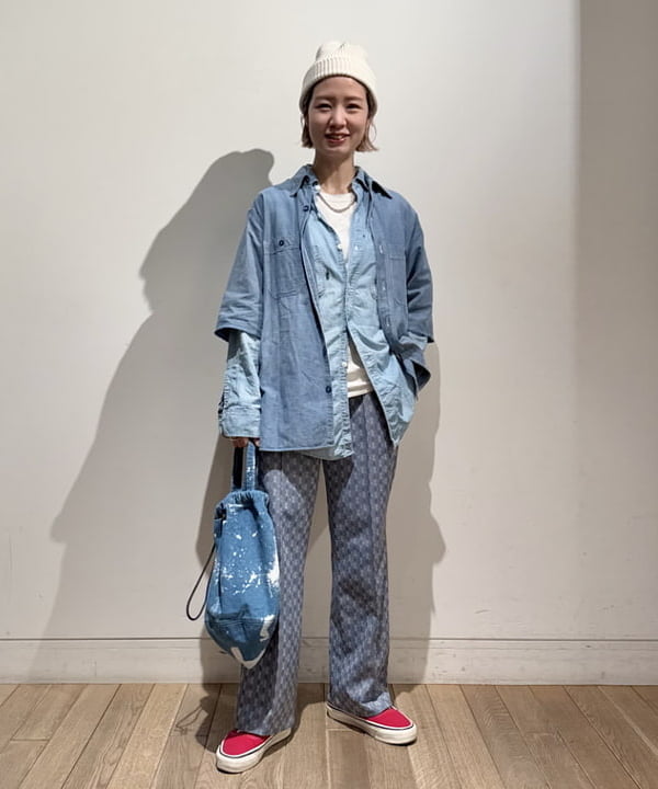 Kaoru Sakumaさんの「BEAMS WOMEN｜ポリエステル ジャカード パンツ」を使ったコーディネート