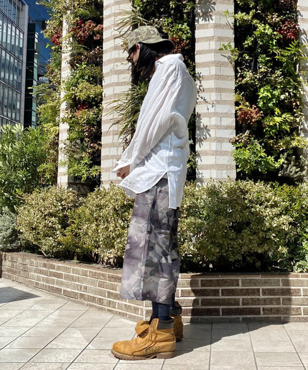 はるひむさんの「BEAMS WOMEN｜TICCA / リネン スクエア ビッグシャツ」を使ったコーディネート
