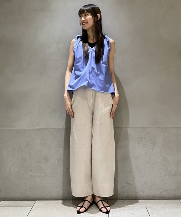 nodokaさんの「BEAMS WOMEN｜AK+1 / コットン ツイストショルダー ブラウス」を使ったコーディネート