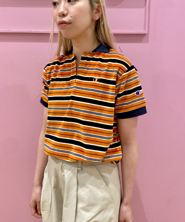 椎葉 未琴さんの「BEAMS WOMEN｜【別注】Champion / ポロシャツ」を使ったコーディネート