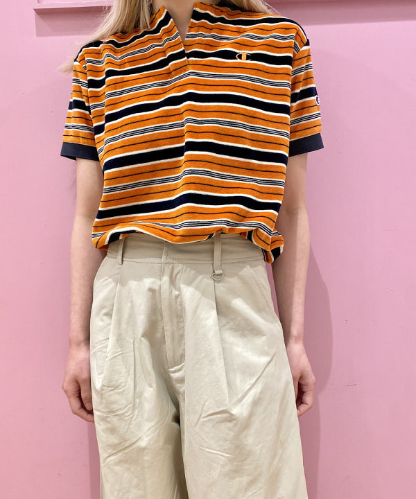 椎葉 未琴さんの「BEAMS WOMEN｜【別注】Champion / ポロシャツ」を使ったコーディネート