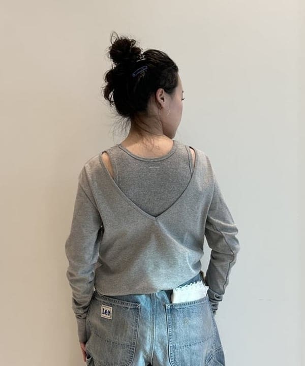 清水 彩乃さんの「BEAMS WOMEN｜【別注】Lee / ダメージ & リペア ペインター パンツ」を使ったコーディネート