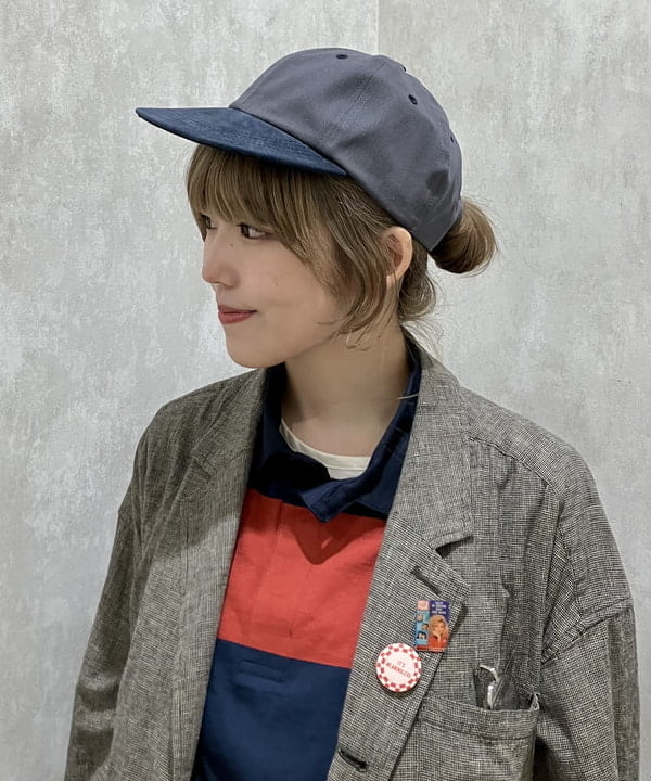 小原 もこさんの「BEAMS WOMEN｜ストライプ チェック ビッグ ジャケット」を使ったコーディネート