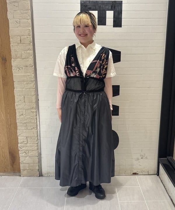 大石彩可さんの「BEAMS WOMEN｜リブ クルー 3/4 カットソー」を使ったコーディネート