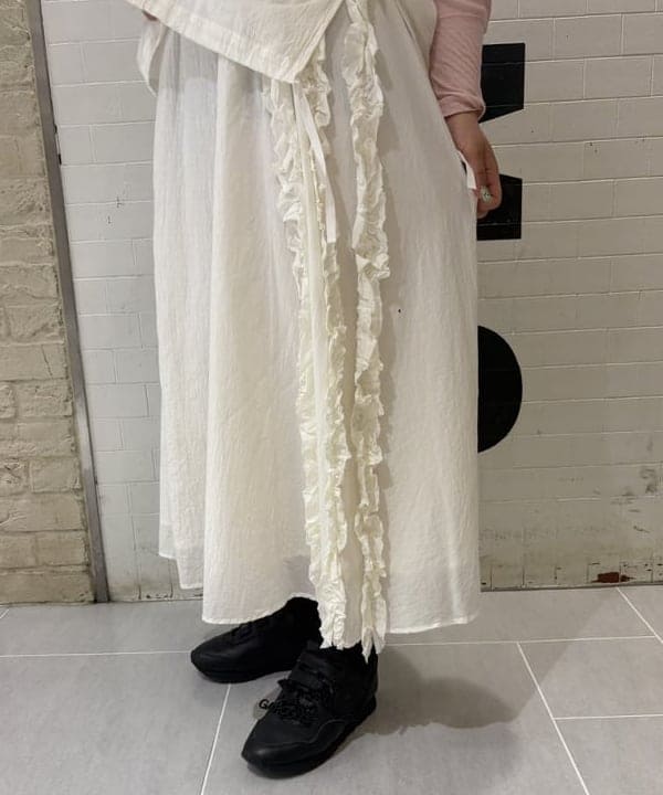 大石彩可さんの「BEAMS WOMEN｜リブ クルー 3/4 カットソー」を使ったコーディネート