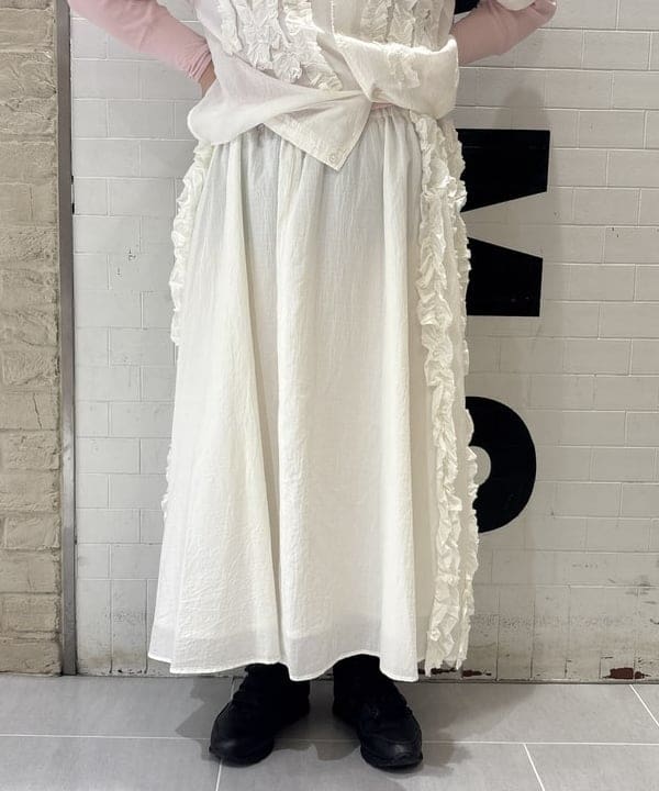 大石彩可さんの「BEAMS WOMEN｜リブ クルー 3/4 カットソー」を使ったコーディネート