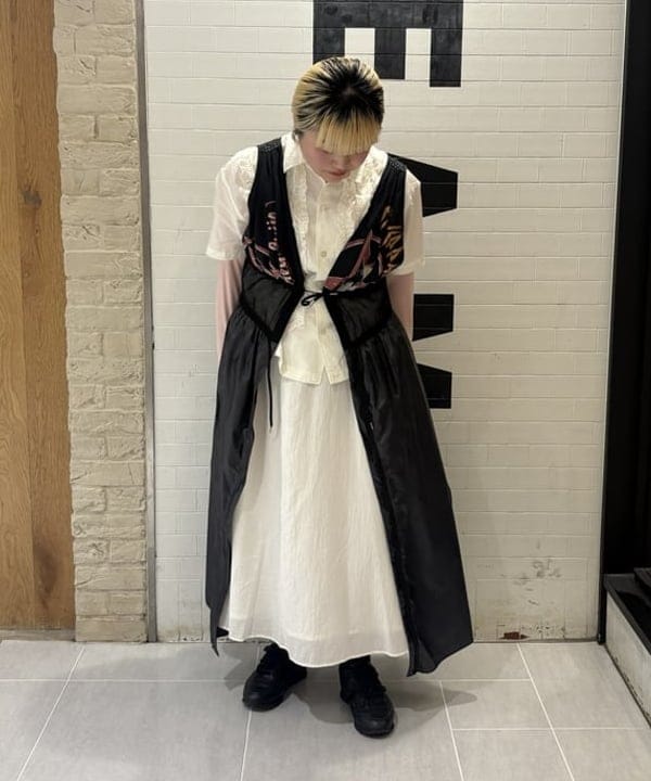 大石彩可さんの「BEAMS WOMEN｜リブ クルー 3/4 カットソー」を使ったコーディネート