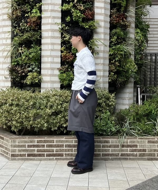 赤羽 花さんの「BEAMS WOMEN｜ライン メッセージ Tシャツ」を使ったコーディネート