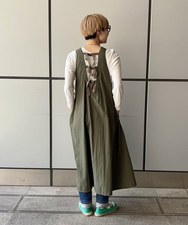 みりさんの「ナイロン タッサー C-1 ノースリーブ ワンピース」を使ったコーディネート