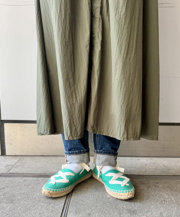 みりさんの「ナイロン タッサー C-1 ノースリーブ ワンピース」を使ったコーディネート