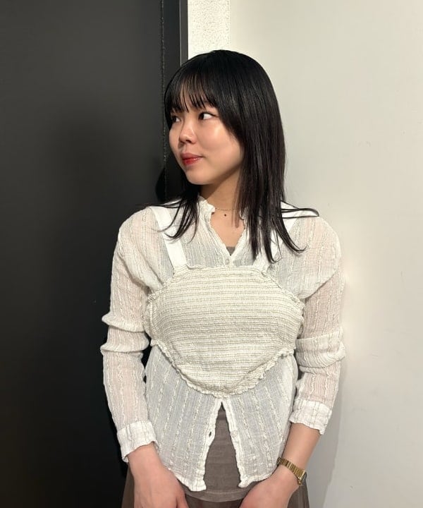 sakuraさんの「BEAMS WOMEN｜ELINA LEBESSI / MINI TIED SMOKED TOP」を使ったコーディネート