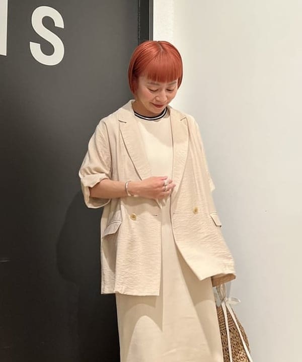 吉田 奈央さんの「BEAMS WOMEN｜【別注】FRED PERRY / TIPPED PIQUE DRESS」を使ったコーディネート