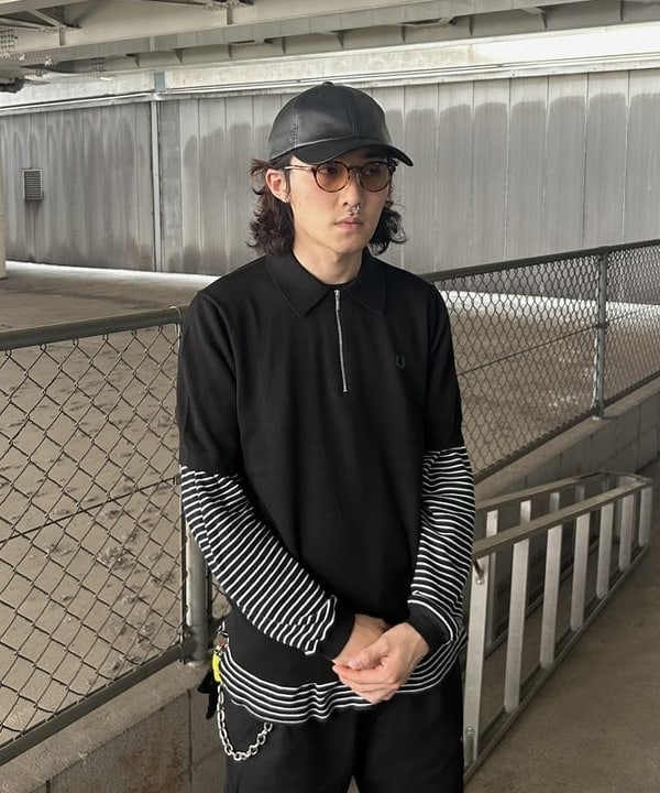 タマイユウトさんの「BEAMS WOMEN｜【別注】FRED PERRY / ハーフジップ ニットポロ」を使ったコーディネート