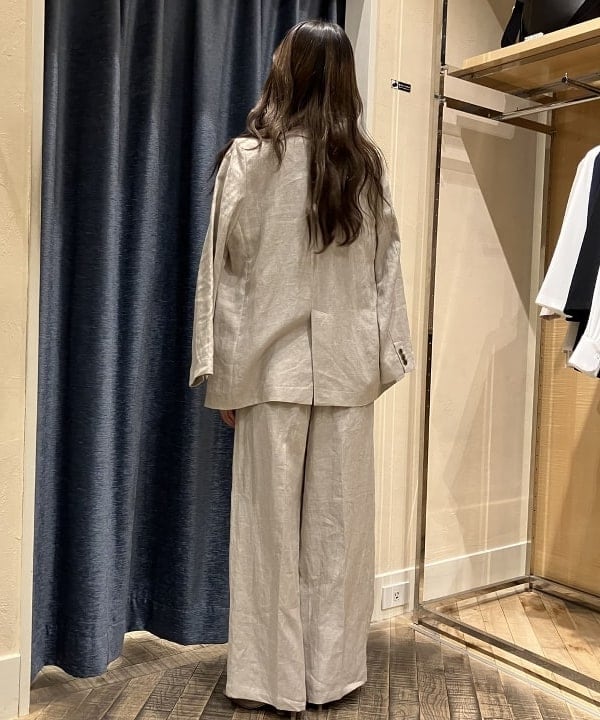 nodokaさんの「BEAMS WOMEN｜ダブルブレスト リネン ジャケット」を使ったコーディネート