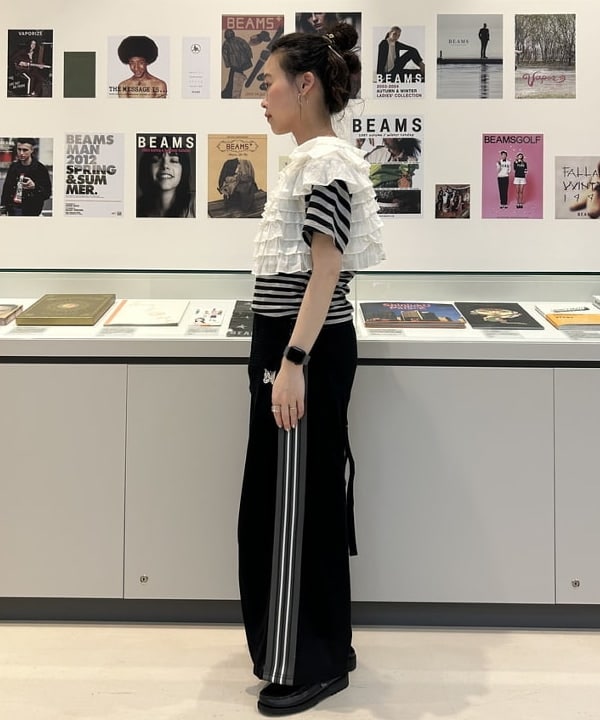 清水 彩乃さんの「BEAMS WOMEN｜maturely / フィッシュ ネット タンクトップ」を使ったコーディネート