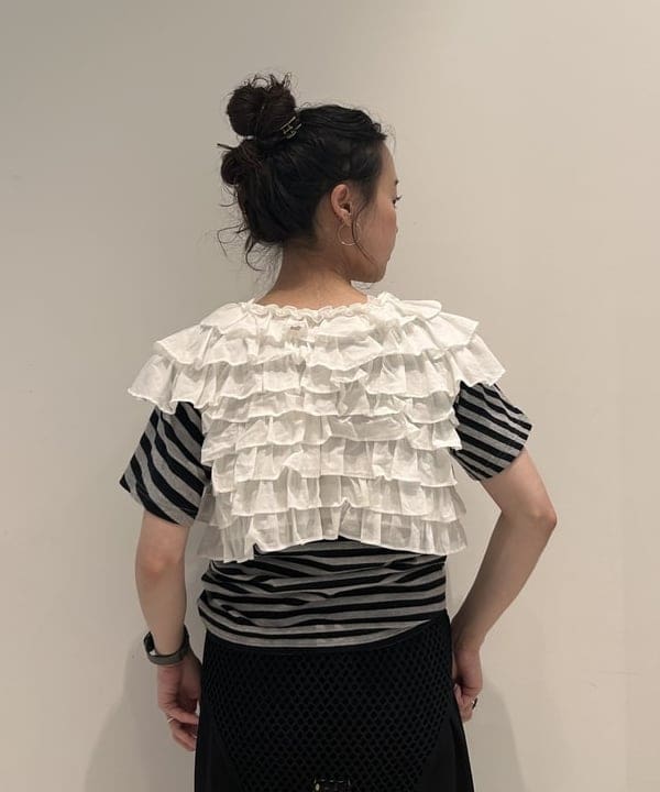 清水 彩乃さんの「BEAMS WOMEN｜maturely / フィッシュ ネット タンクトップ」を使ったコーディネート