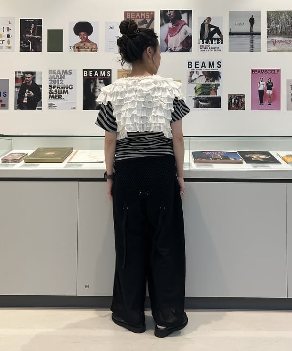 清水 彩乃さんの「BEAMS WOMEN｜maturely / フィッシュ ネット タンクトップ」を使ったコーディネート