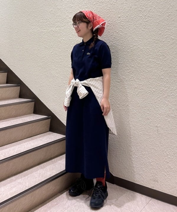 かわい みづきさんの「ドビー ストライプ ビッグ ボタンダウン シャツ」を使ったコーディネート