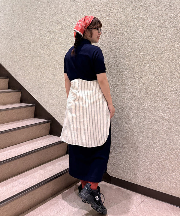 かわい みづきさんの「ドビー ストライプ ビッグ ボタンダウン シャツ」を使ったコーディネート