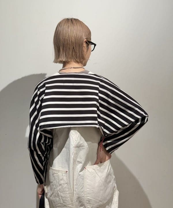 Kaoru Sakumaさんの「BEAMS WOMEN｜リブ クルー 3/4 カットソー」を使ったコーディネート