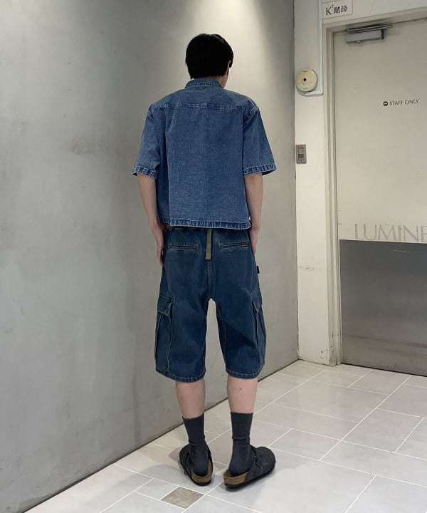 マツミヤさんの「BEAMS WOMEN｜ショート デニム シャツ」を使ったコーディネート