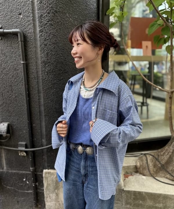 SHINAGAWAさんの「BEAMS WOMEN｜【別注】orSlow / ワイド フィット デニム パンツ」を使ったコーディネート