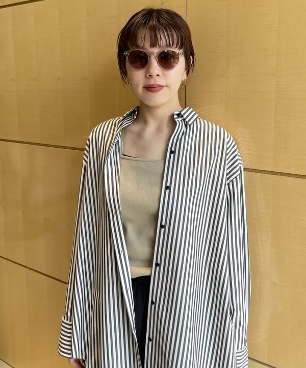 SAKAIさんの「BEAMS WOMEN｜2WAY オーバーシャツ」を使ったコーディネート