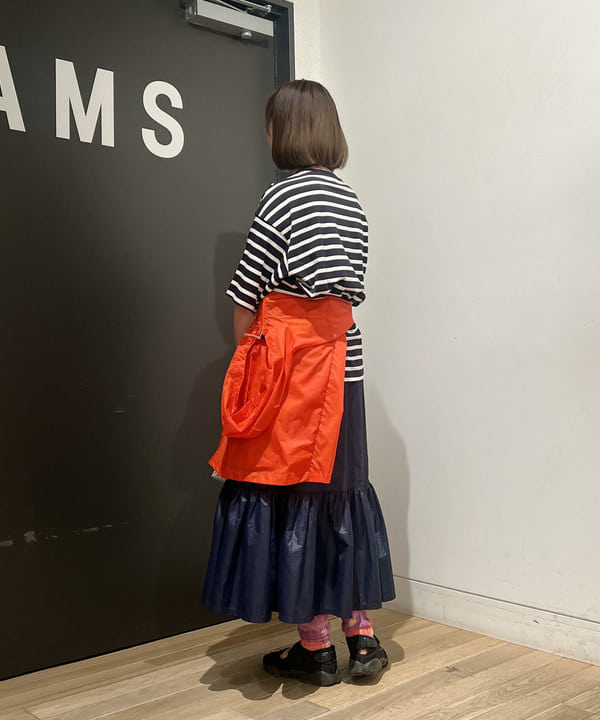 浦谷 久枝さんの「BEAMS WOMEN｜ボーダー ビッグ ショートスリーブ」を使ったコーディネート