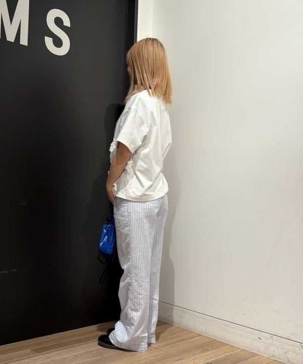 キムさんの「BEAMS WOMEN｜【別注】TORI-TO / コラージュ Tシャツ」を使ったコーディネート
