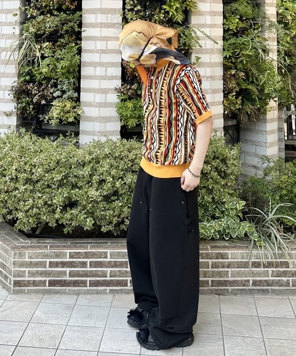吉田 洸輝さんの「BEAMS WOMEN｜3D ストライプ ニット ポロシャツ」を使ったコーディネート