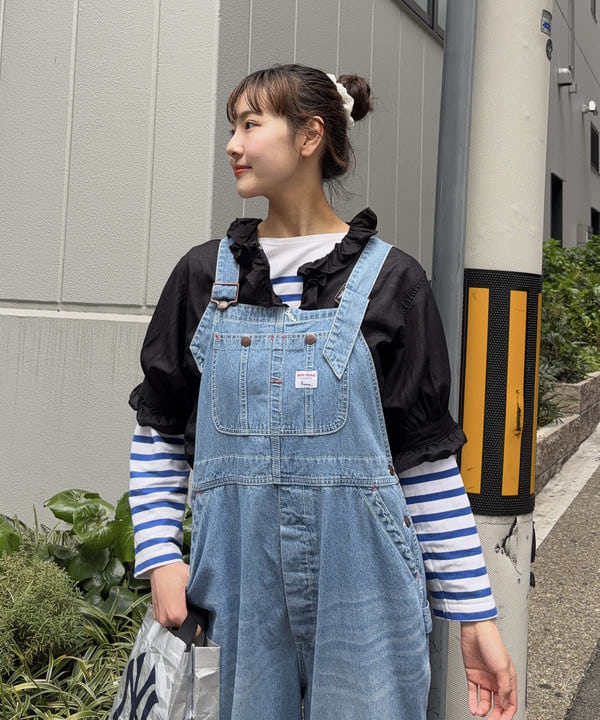 み　う　ちさんの「BEAMS WOMEN｜【別注】BIGMAC / デニム オーバーオール 25SS」を使ったコーディネート