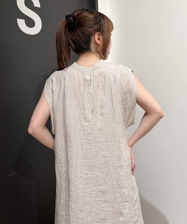 makita mikaさんの「BEAMS WOMEN｜TICCA / リネン 2WAY フレンチスリーブ ワンピース」を使ったコーディネート