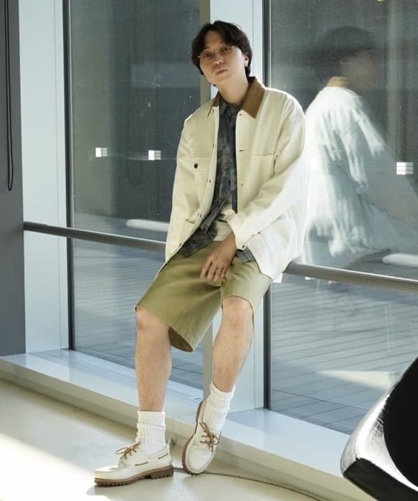 SUDOさんの「BEAMS WOMEN｜フェード ワーク チェックシャツ」を使ったコーディネート