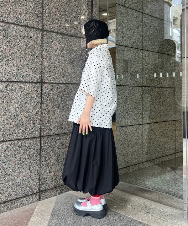 あさひさんの「BEAMS WOMEN｜バルーン キリカエ キャミ ワンピース」を使ったコーディネート
