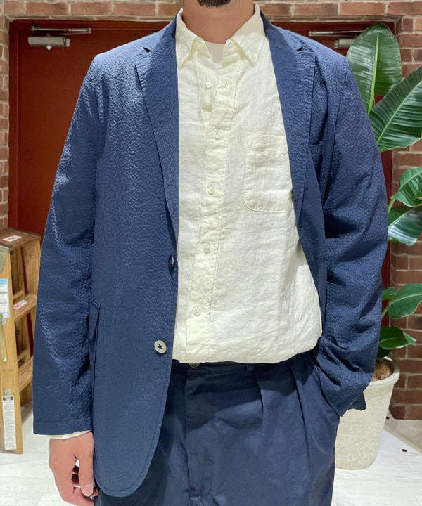 佐藤 優さんの「BEAMS WOMEN｜3B Shirt Jacket COOLMAX(R) Seersucker」を使ったコーディネート