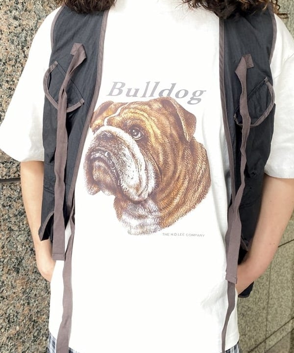 りくっしーさんの「BEAMS WOMEN｜Lee / BULLDOG PRINT S/S TEE」を使ったコーディネート