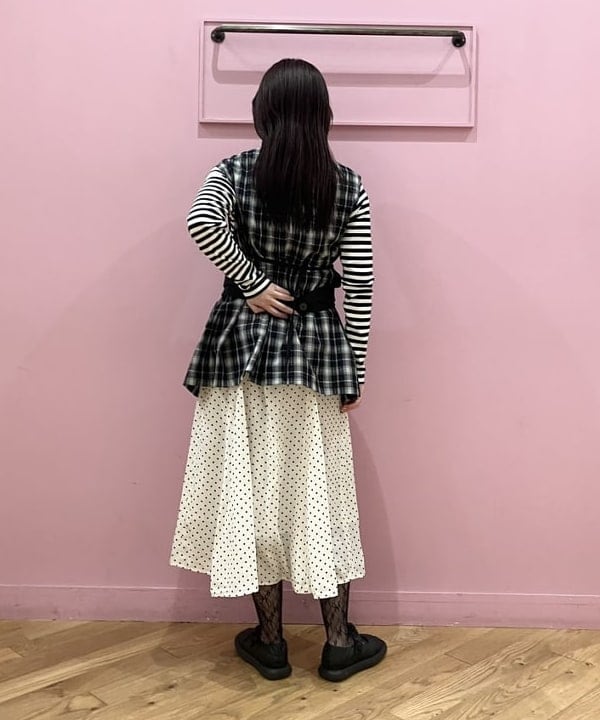 晶さんの「BEAMS WOMEN｜RBS / ホルターネック ジレ」を使ったコーディネート