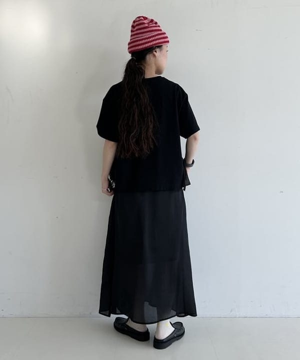 清水 彩乃さんの「BEAMS WOMEN｜【別注】LEUCHTFEUER / ボーダー ワッチ キャップ」を使ったコーディネート