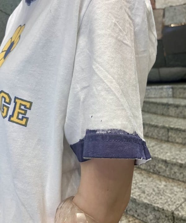 小原 もこさんの「BEAMS WOMEN｜【別注】BOW WOW / RINGER T-shirt」を使ったコーディネート