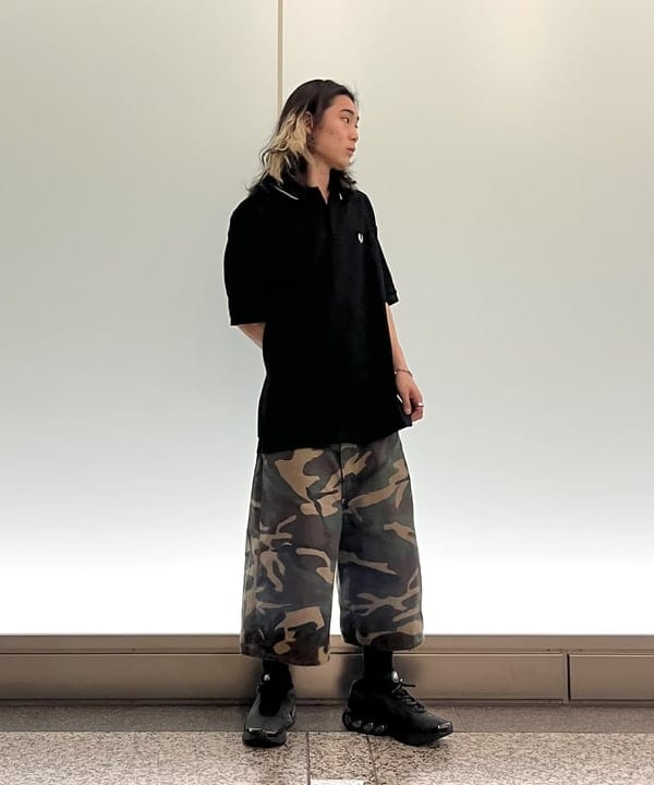 菊田 悠さんの「BEAMS WOMEN｜【別注】FRED PERRY / リラックス ピケ ショートスリーブ ポロシャツ」を使ったコーディネート